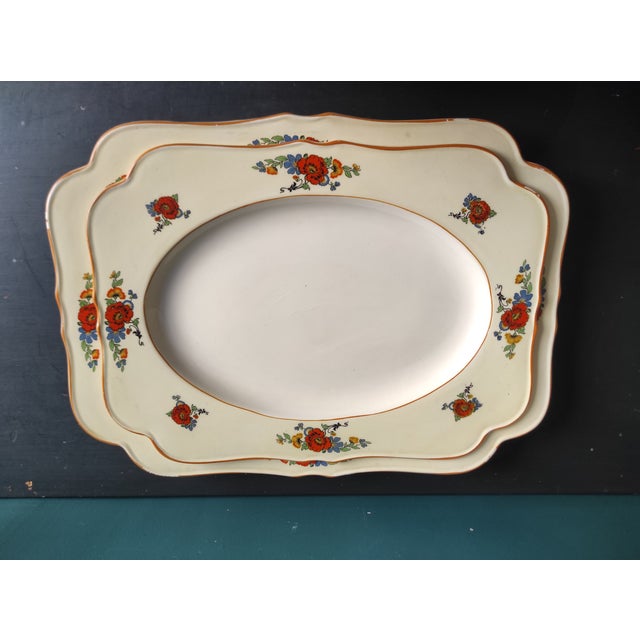Vintage English Serving Plates from Crown Ducal, 1950s, Set of 2 For Sale - Image 10 of 10