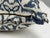 Bespoke Blue + Ivory Ikat Damask Throw Pillows, Pair For Sale - Image 10 of 12
