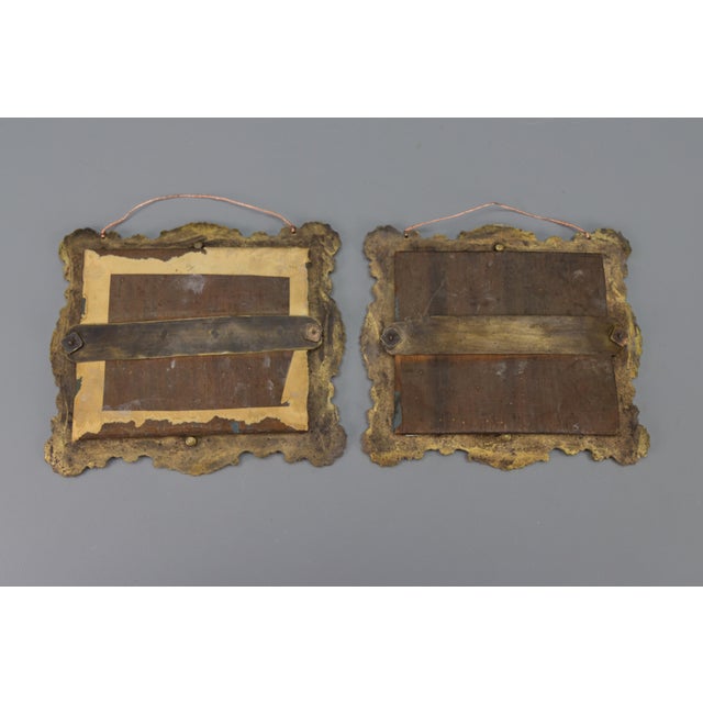 Antique French Rococo Style Gilt Bronze Picture Frames, 1890s, Set of 2 For Sale - Image 15 of 18