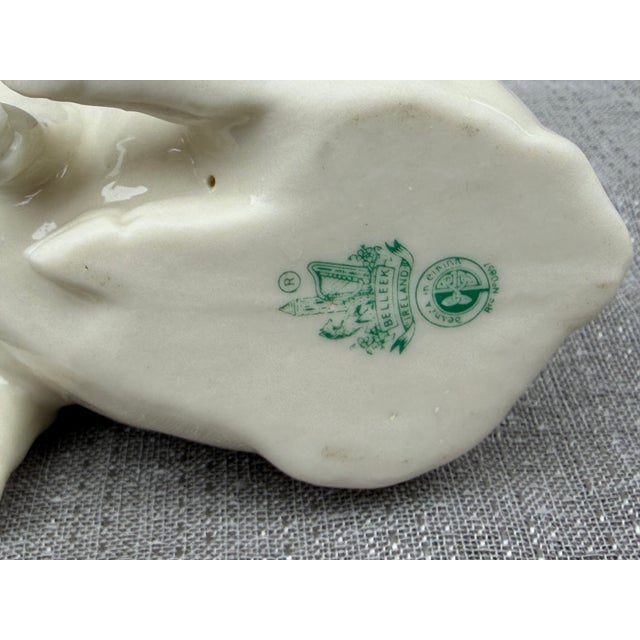 Vintage Irish Belleek Porcelain Pig For Sale - Image 10 of 13