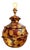 Gold Decorated Ceramic Vase Lamp by Hubert Olivier, 1970s For Sale