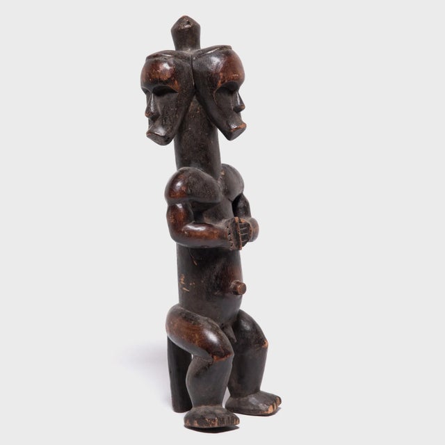 Vintage African Three-Headed Fang Figure For Sale - Image 4 of 7