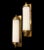 1940s Vintage Skyscraper Art Deco Brass & Milk Glass Rod Ship Light Fixture Wall Sconces - a Pair For Sale - Image 5 of 7