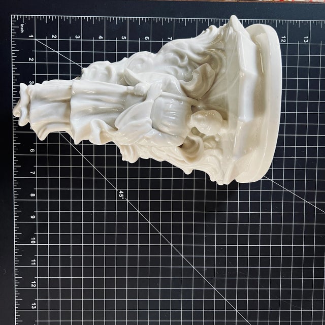 Mid 20th Century Vintage Italian Blanc De Chine Porcelain Wall Shelf For Sale - Image 5 of 7