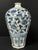 Late 20th Century Chinese Art Porcelain Blue and White Mei Ping Shape Vase With Floral Design For Sale - Image 10 of 10