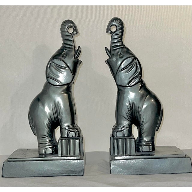 1940s Art Deco Elephant Bookends a Pair Chairish