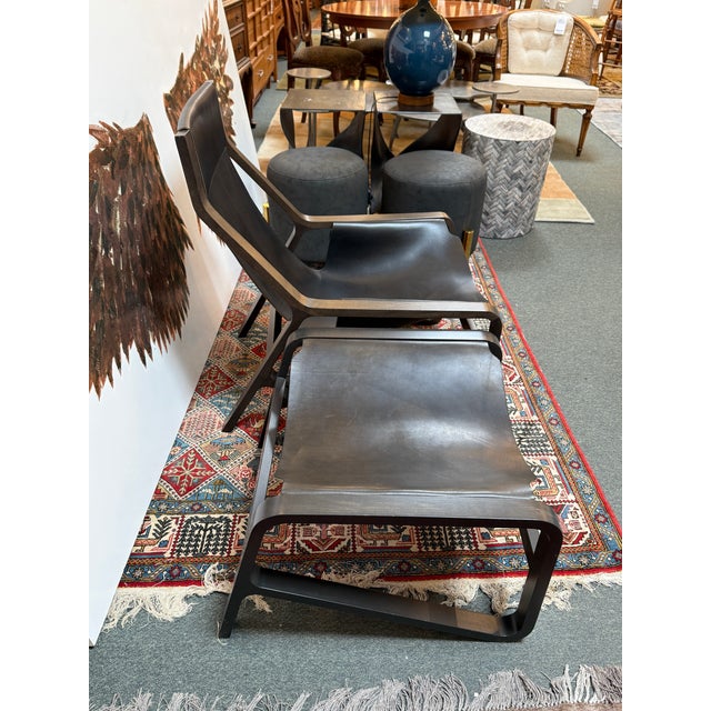 Toro Lounge Chair + Ottoman, Set For Sale - Image 12 of 12