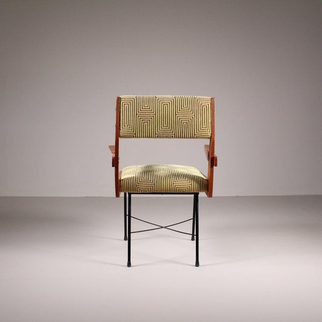 Vintage Chair in Velvet For Sale - Image 9 of 15