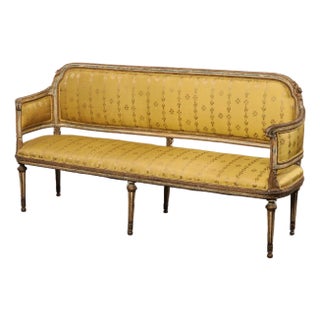 A Superb Late 18th C. Italian Sofa Bench For Sale