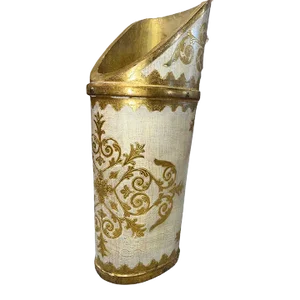 Vintage Italian Gold Hollywood Regency Style Umbrella Stand