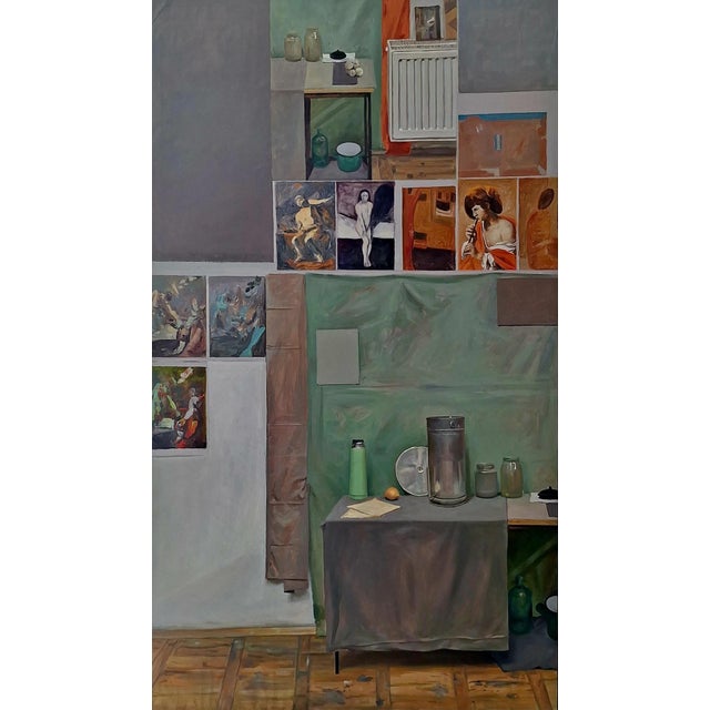 Agnieszka Staak-Janczarska, Still Life with a Flutist, 2018, Oil on Canvas For Sale - Image 10 of 10