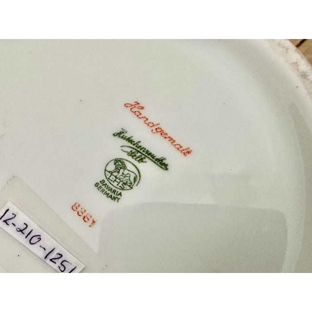 Large Chinoiserie Orange Red Porcelain Hutschenreuther Sleb Vase For Sale - Image 9 of 13