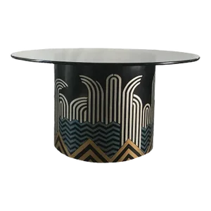 1990s Vintage Art Deco Style Dining or Foyer Table