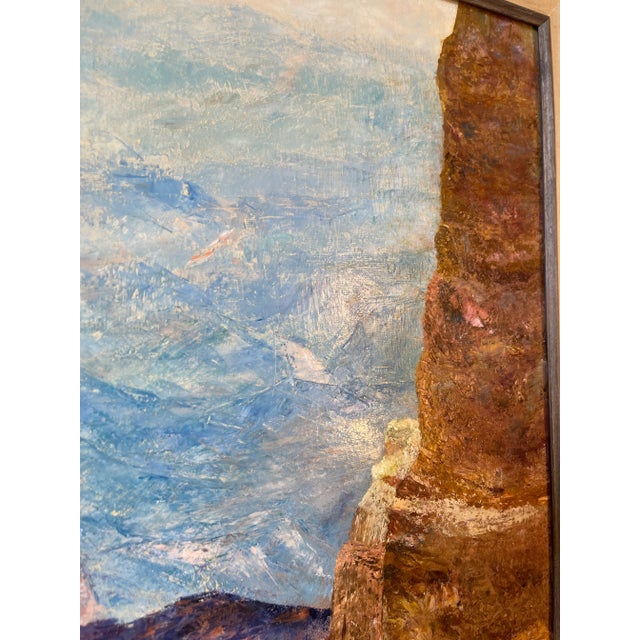 Mid 20th Century Canyon Landscape Oil Painting, Framed For Sale - Image 6 of 10