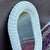 White Vintage Petite White Painted Woven Wicker Rattan Framed Oval Mirror For Sale - Image 8 of 11