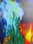 Textile Artist Mark Adler Original Abstract Acrylic Dynamic Dripping Painting on Canvas For Sale - Image 7 of 8