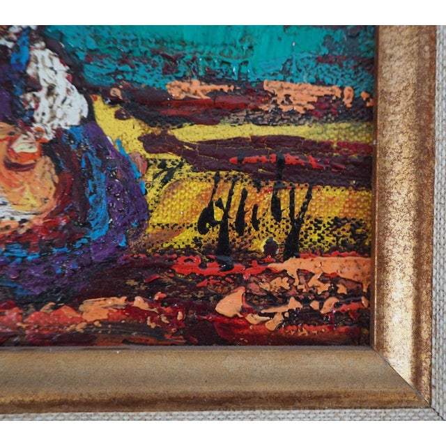 Henry Maurice D'ANTY (1910-1998) In Brittany: Breton Women and Musician Oil on canvas Signed lower right Authenticated by...