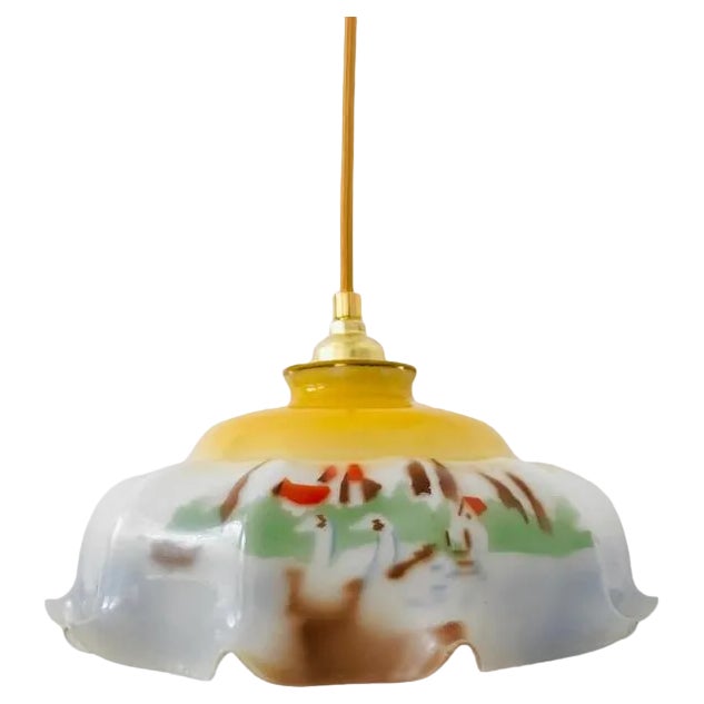 Art Deco Hanging Lamp, 1930s For Sale