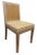 A set of four one-of-a-kind dining chairs, custom-made with a focus on detailed craftsmanship. Each chair features a hand-...