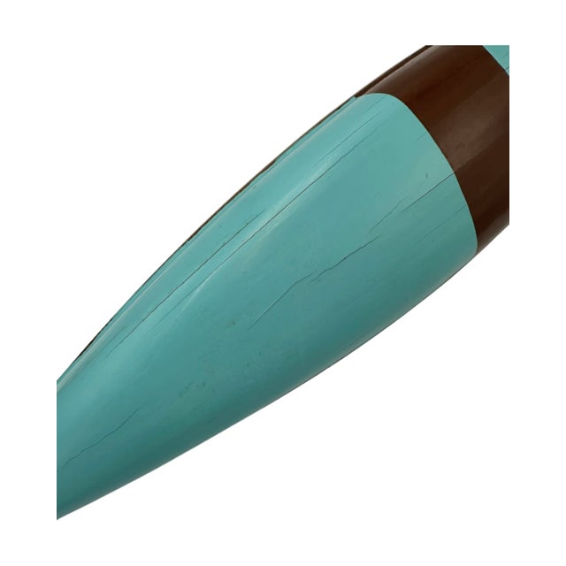 Vintage Vanderbilt Whitney Estate Decorative Canoe Boat Model W/Oars For Sale In Washington DC - Image 6 of 10