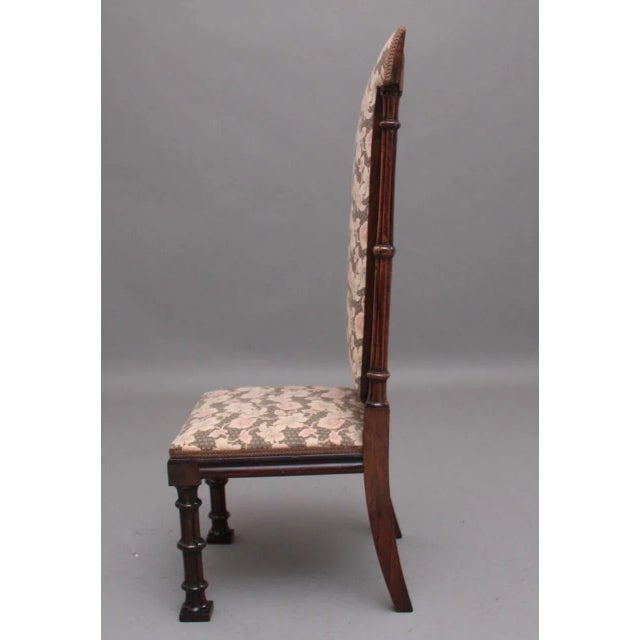 Early 19th Century Gothic Rosewood Chair For Sale - Image 6 of 10