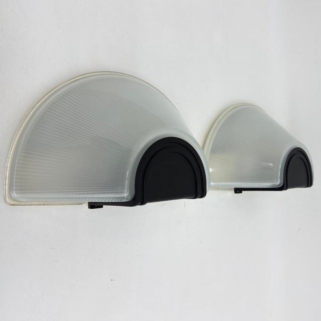 Glass Prisma Wall Lamps by MEGA, 1980s, Italy, Set of 2 For Sale - Image 15 of 18