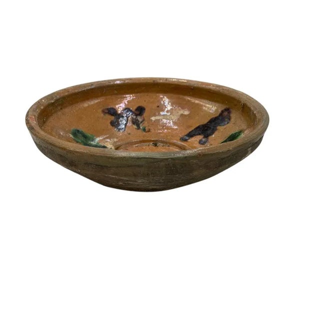 Antique Hungarian Folk Art Decorative Bowl For Sale In Los Angeles - Image 6 of 6