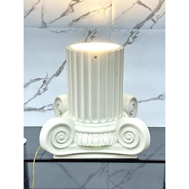 Vintage Ceramic Lamp, 1980 For Sale - Image 4 of 10