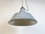Industrial Grey Enamel Factory Pendant Lamp, 1960s For Sale - Image 10 of 18