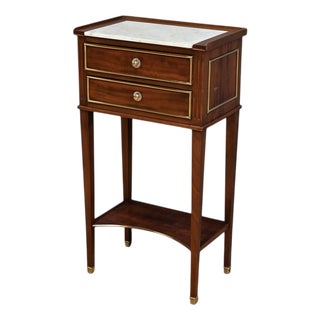 Small Mid-Century Louis XVI Style Mahogany Side Table, 1950s For Sale