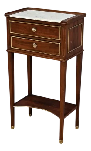 Small Mid-Century Louis XVI Style Mahogany Side Table, 1950s