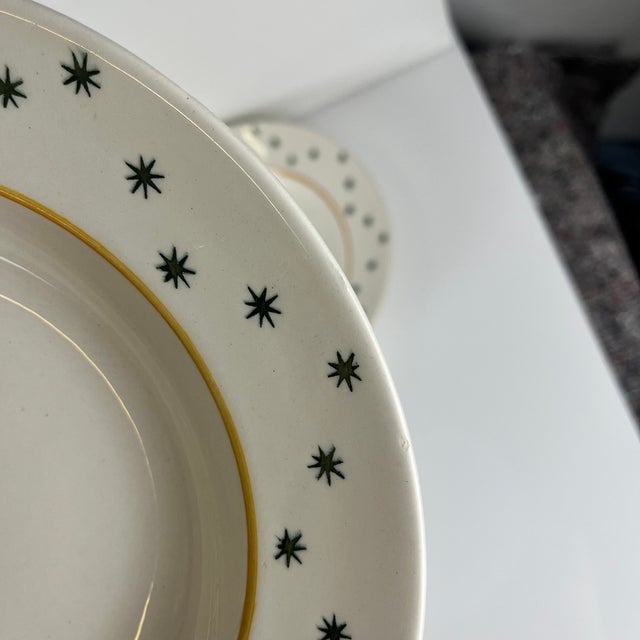 Primefleur Creation Constellation Model Soup Plates from Gien, 1950s, Set of 6 For Sale - Image 10 of 12