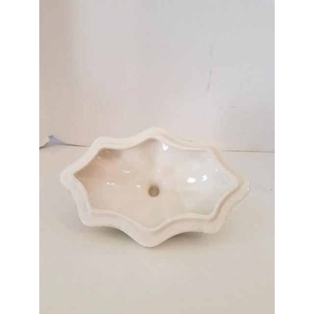Ceramic 1940s "Gear" Italian Ceramic Covered Vegetable Bowl For Sale - Image 7 of 9