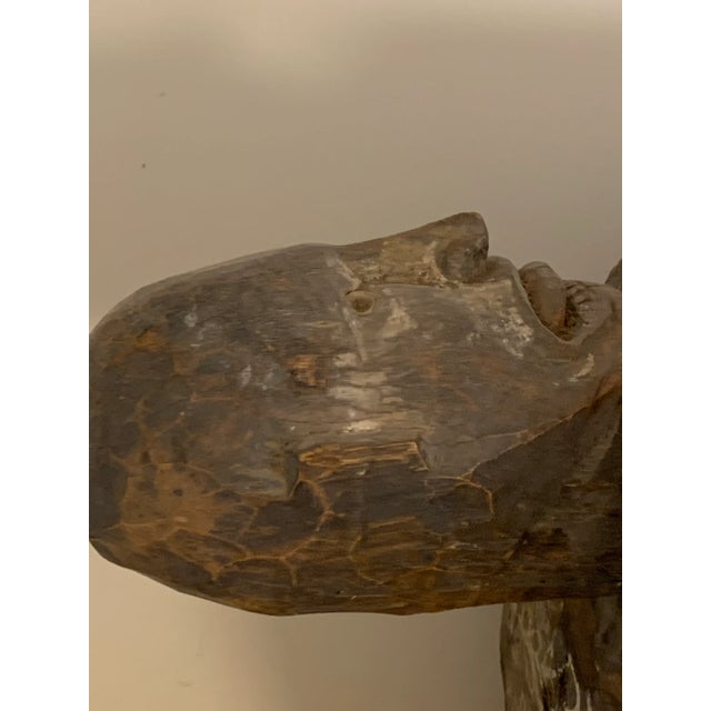 Tribal 1960s Papua New Guinea Drum Tribal Use For Sale - Image 3 of 12