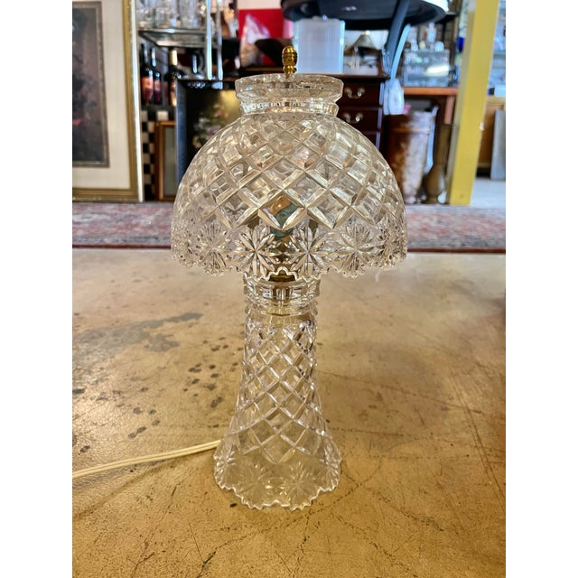 Shabby Chic Crystal Boudoir Princess House Lamp For Sale - Image 3 of 6