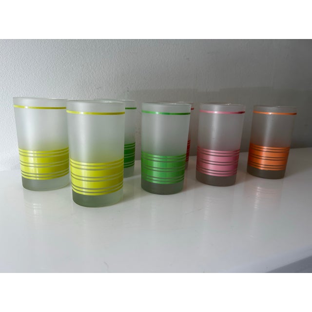 Hollywood Regency Vintage Mid Century Libby Highball Glasses - Set of 8 For Sale - Image 3 of 9