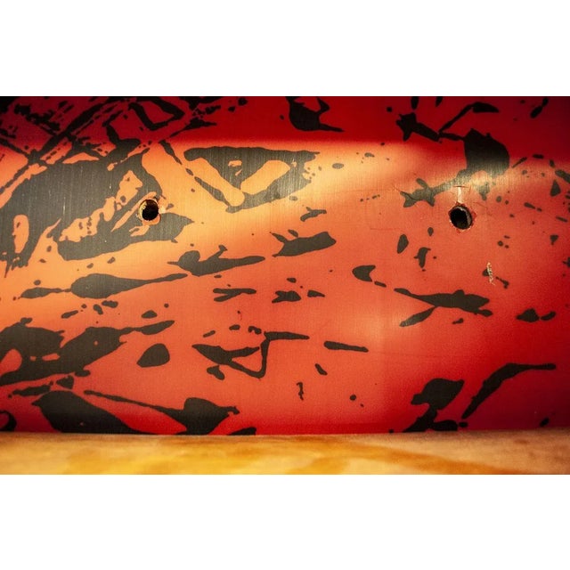 Italian Wooden Mobile Wall Unit with Bar Cabinet Decorated with Boiserie, 1958 For Sale - Image 13 of 16