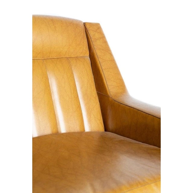 Vintage Vinyl Armchair, Italy, 1950s For Sale - Image 4 of 5