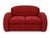 1930s Art Deco French Living Room Set Red Chenille For Sale - Image 5 of 7