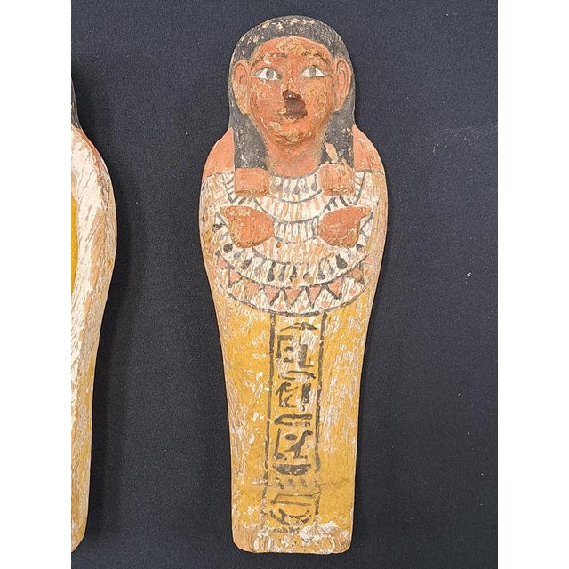 Ramesside Dynasty Egyptian Polychromed Ushabti New Kingdom Decorative For Sale - Image 10 of 14