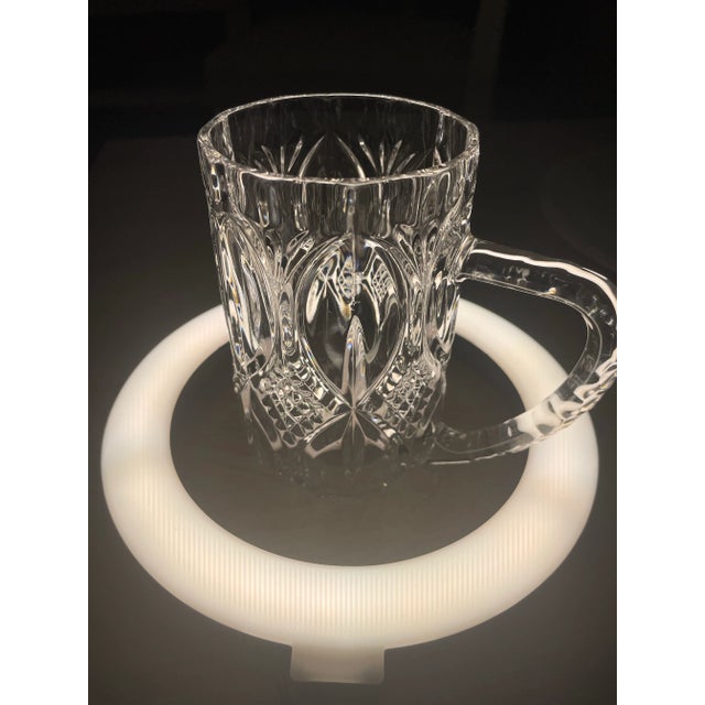 English 1980s Two Zajecar Crystal Mugs- Set of 2 For Sale - Image 3 of 4