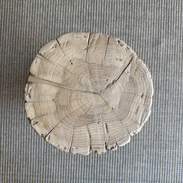 Late 20th Century Kona Stump Elm Wood Side Table #C45 For Sale - Image 10 of 10