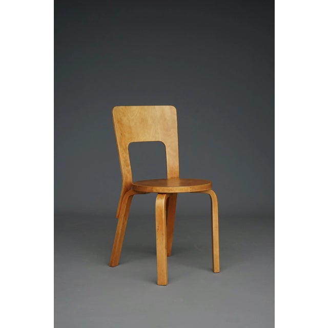 Model 66 Side Chair by Alvar Aalto for Artek, 1940s For Sale - Image 10 of 10