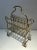 Brass Brass Magazine Rack. French Work, circa 1900 For Sale - Image 8 of 13