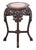 Chinese Hardwood and Marble Pedestal Table For Sale - Image 4 of 4