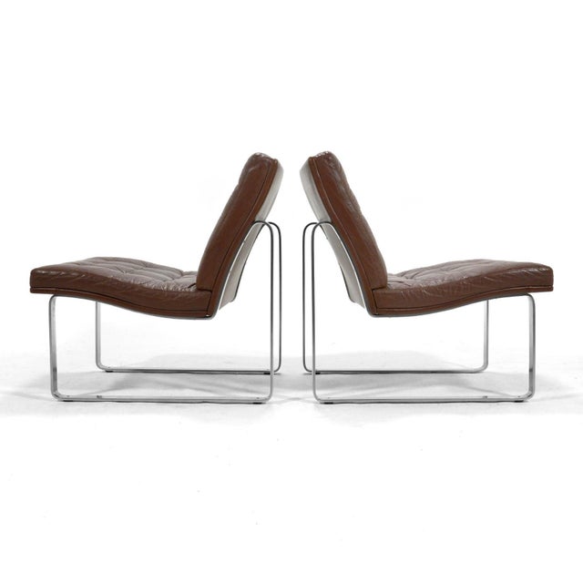 Mid-Century Modern Ole Gjerløv-Knudsen Moduline Lounge Chairs by France & Son For Sale - Image 3 of 9