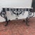 Mid 20th Century French Style Wrought Iron & Marble Tables, a Pair For Sale - Image 4 of 13