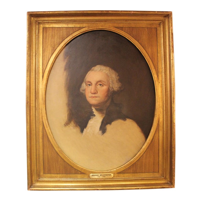 Antique Oil Painting of Washington, Framed Chairish