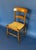 Set of six 19th century Sheraton Birds Eye Maple dining chairs featuring curved ladder backs and woven rush seats....