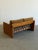 1970s Solid Oak Sling Loveseat in Mohair For Sale - Image 15 of 18